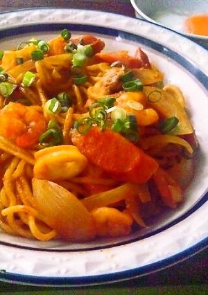 香ばしい！鉄板焼き屋のカレー焼きそば-レシピのメイン写真