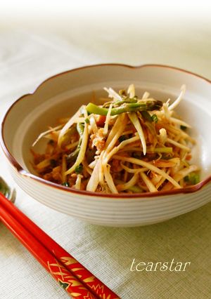 春の常備菜☆うど皮のツナきんぴら-レシピのメイン写真