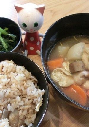 塩麹鶏とごぼうの炊き込みご飯-レシピのメイン写真