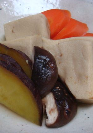 高野豆腐とさつまいもの煮物-レシピのメイン写真