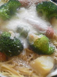 シチューをリメイク✿スパゲティグラタン✿-レシピのメイン写真