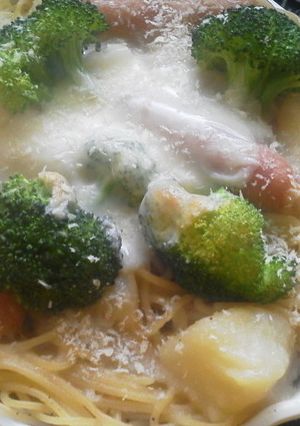 シチューをリメイク✿スパゲティグラタン✿-レシピのメイン写真