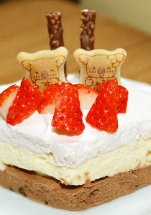 ひな祭りに♪菱形アイスケーキ-レシピのメイン写真