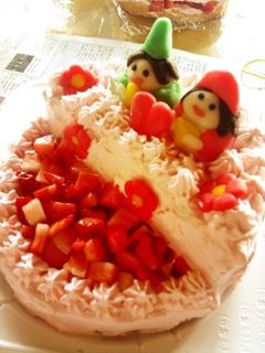 ひな祭りケーキ☆-レシピのメイン写真