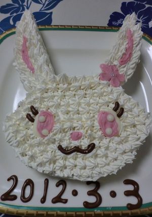 デコ☆ケーキ♪～ジュエルペット～うさぎ♪-レシピのメイン写真