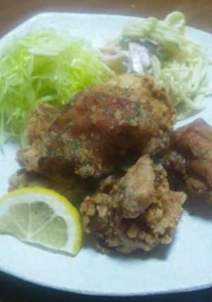 ジューシー♪でっかい唐揚げ☆-レシピのメイン写真