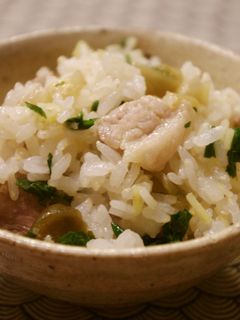 豚とザーサイの炊き込みご飯-レシピのメイン写真