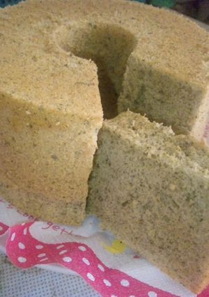 緑茶のシフォンケーキ-レシピのメイン写真