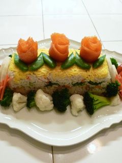 ちらし寿司ケーキ☆-レシピのメイン写真
