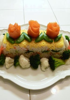 ちらし寿司ケーキ☆-レシピのメイン写真
