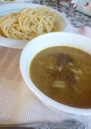 付けパスタ　ミルクカレースープ-レシピのメイン写真