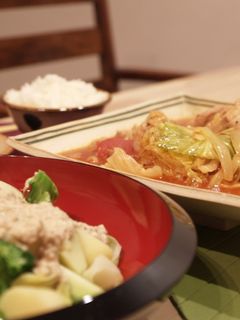 チキンとキャベツのトマト煮込み-レシピのメイン写真