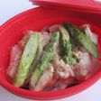 鶏とアスパラのオイマヨ蒸し
