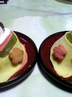 ひな人形クレープ-レシピのメイン写真