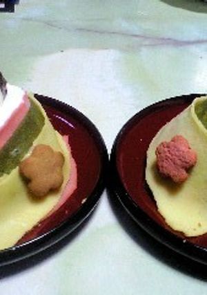ひな人形クレープ-レシピのメイン写真