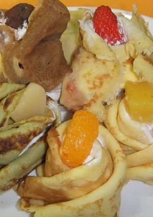 おひなさまクレープ-レシピのメイン写真