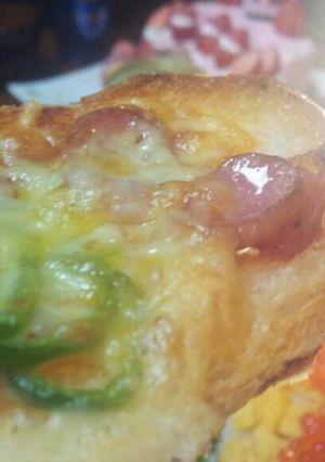 簡単簡単!!バケットピザ♪-レシピのメイン写真
