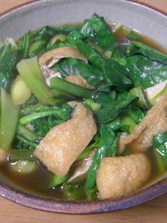 小松菜と薄揚げの煮びたし-レシピのメイン写真