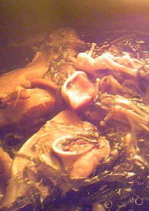 鶏肉と椎茸とえのきだけと昆布の白だし煮-レシピのメイン写真