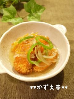 味付け簡単♪鮭フライの野菜あんかけ-レシピのメイン写真