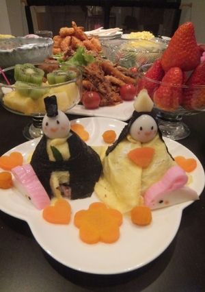 初節句☆ひな祭り☆離乳食で☆おひなさま☆-レシピのメイン写真