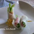 お弁当にも生春巻き風☆大根ロール