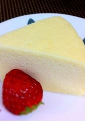 しっとりふんわり☆白のスフレチーズケーキ-レシピのメイン写真