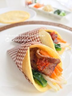 韓国風☆もちもちラップサンド-レシピのメイン写真