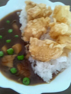 マグロと長芋の唐揚げカレー-レシピのメイン写真