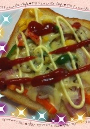 ウインナーピザパン-レシピのメイン写真