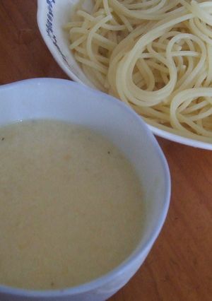 つけパスタ　コーンチーズソース　-レシピのメイン写真