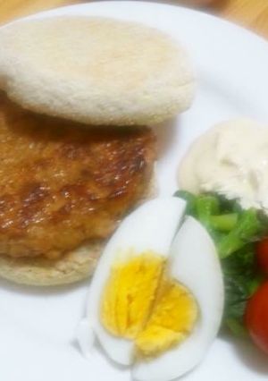 ★鶏肉と大豆のハンバーガー★-レシピのメイン写真