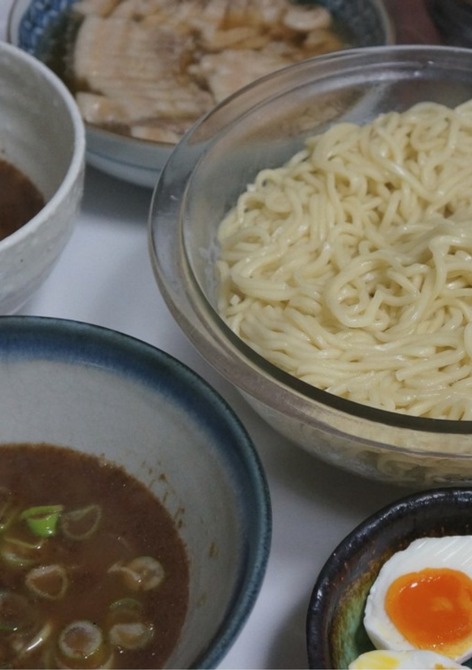 濃厚魚介醤油豚骨風つけ麺（サバ缶使用版）-レシピのメイン写真