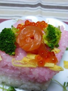 ♡菱餅風ひな寿司♡-レシピのメイン写真