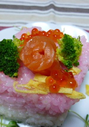 ♡菱餅風ひな寿司♡-レシピのメイン写真