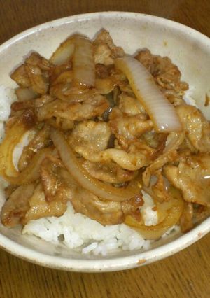 簡単★生姜焼丼ぶり-レシピのメイン写真