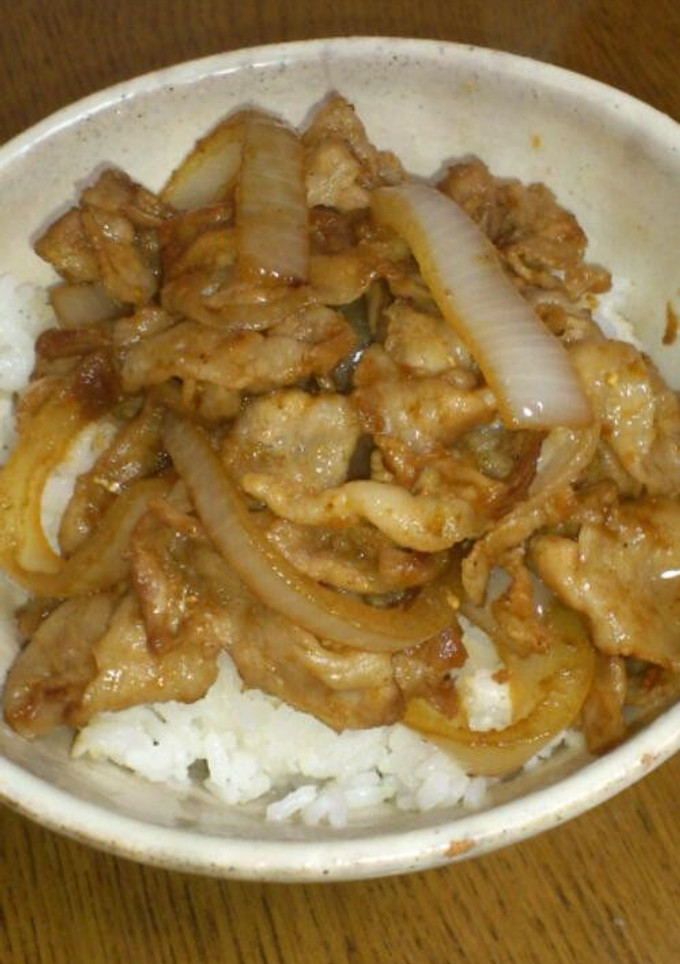 簡単★生姜焼丼ぶり-レシピのメイン写真