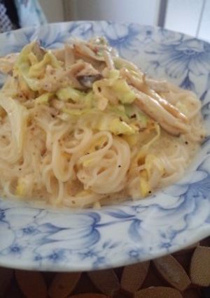 濃厚★素麺なカルボナーラ-レシピのメイン写真