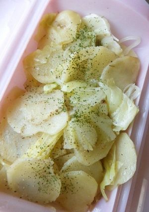 ルクエで♡アンチョビポテトベジタブル♬-レシピのメイン写真