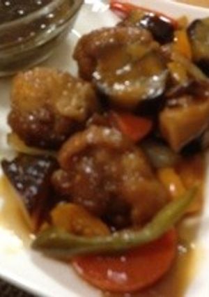 豚コマで酢豚-レシピのメイン写真