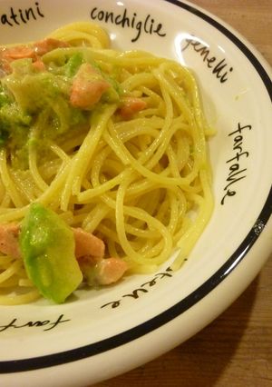 アボカドとサーモンのクリームパスタ-レシピのメイン写真