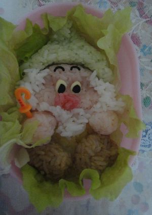 キャラ弁　七人の小人（てれすけ）-レシピのメイン写真