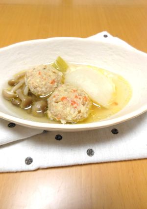 ✿京風♡ふわふわ鶏団子とかぶの煮物✿-レシピのメイン写真