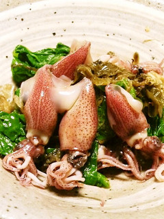 簡単 ホタルイカとなばなのおぼろ昆布〆♪-レシピのメイン写真