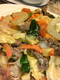 かなるンちの塩麹牛肉と野菜の炒め物-レシピのメイン写真