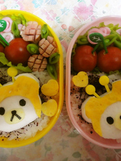 キャラ弁 はんぺんでハニーコリラックマ-レシピのメイン写真