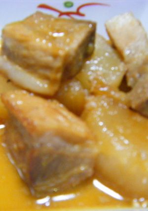 オレンジと蜂蜜入りの豚の角煮-レシピのメイン写真