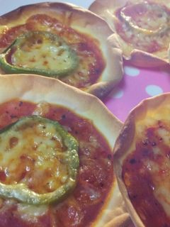 餃子の皮でクリスピーピザ♪-レシピのメイン写真