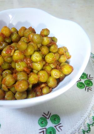 簡単♪冷凍グリ−ンピースの缶詰トマト煮-レシピのメイン写真