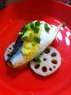 蒸し塩鯖の黄身おろしかけ-レシピのメイン写真